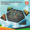 Jeu d’échecs triangulaire en chaîne | Jeux de société géométriques pour soirées en famille, jeux pour enfants et adultes 2 à 4 joueurs King of Toys