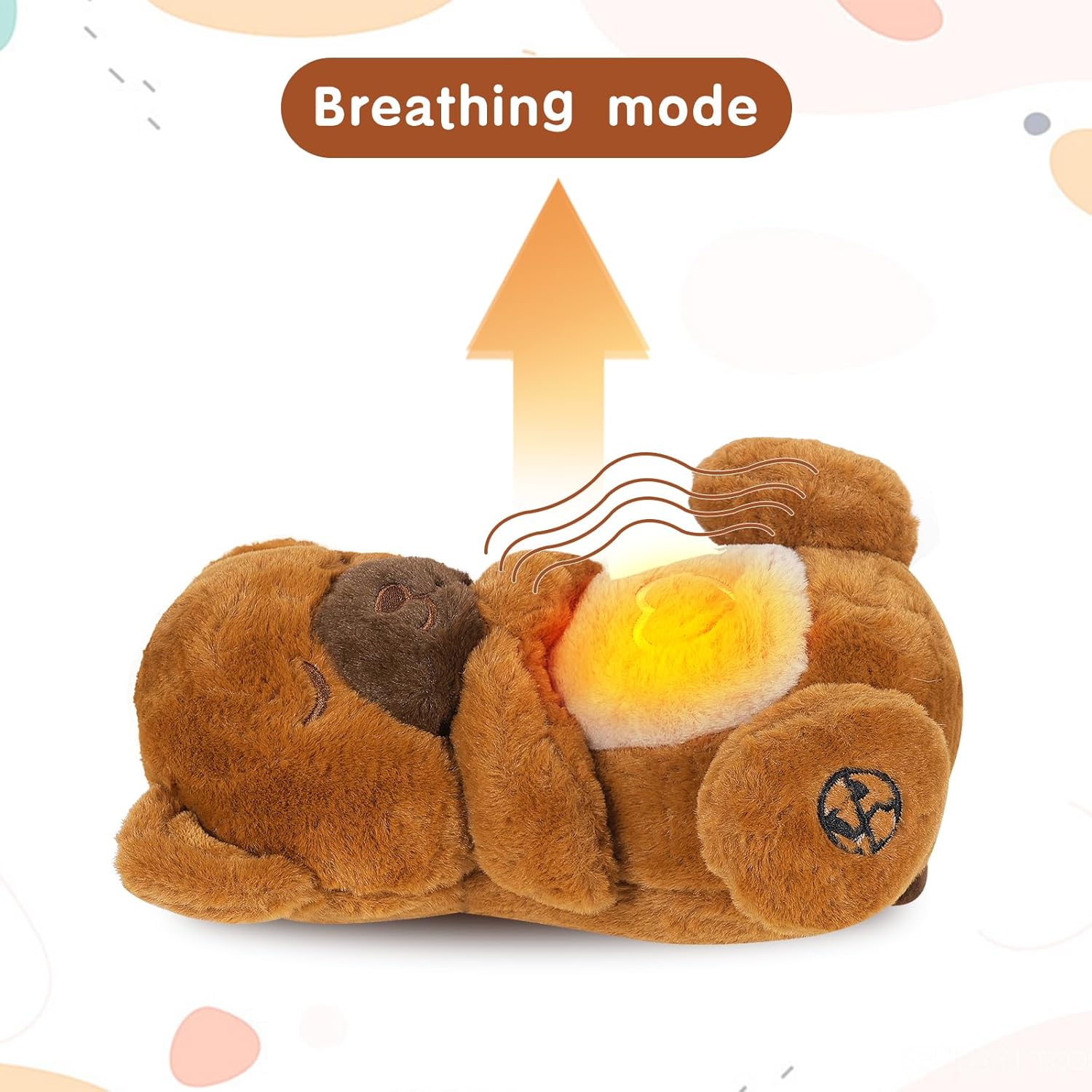 Peluche Chat Respirant | Animal en Peluche Apaisant pour Anxiété | Chat Endormi avec Mouvement Respiratoire & Lumières | Jouet Relaxation pour Enfants & Adultes King of Toys