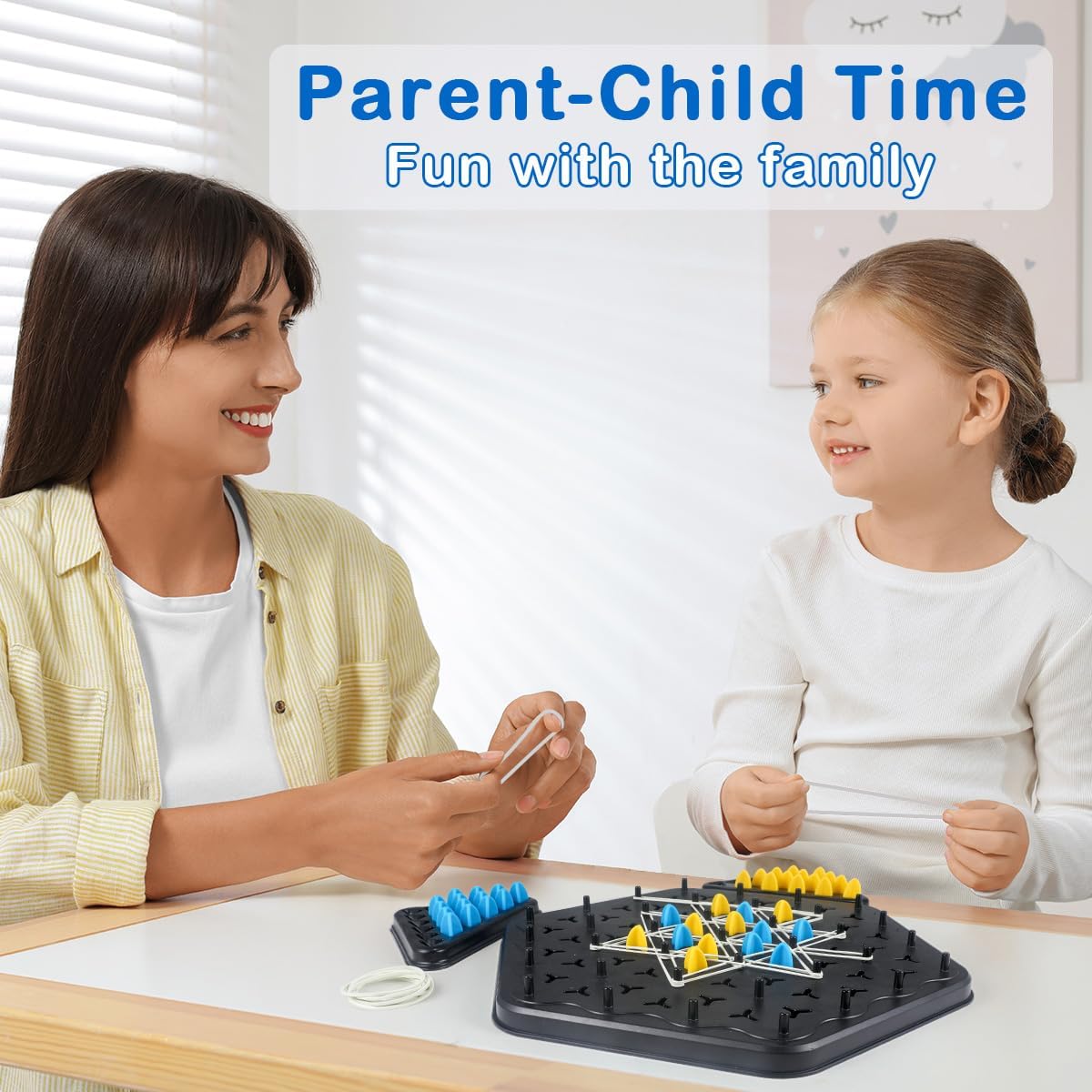 Jeu d’échecs triangulaire en chaîne | Jeux de société géométriques pour soirées en famille, jeux pour enfants et adultes 2 à 4 joueurs King of Toys