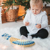 Jeu de Perles et Planche en Bois Montessori | Jouet éducatif pour tout-petits | Tri des couleurs et comptage | Développement de la motricité fine