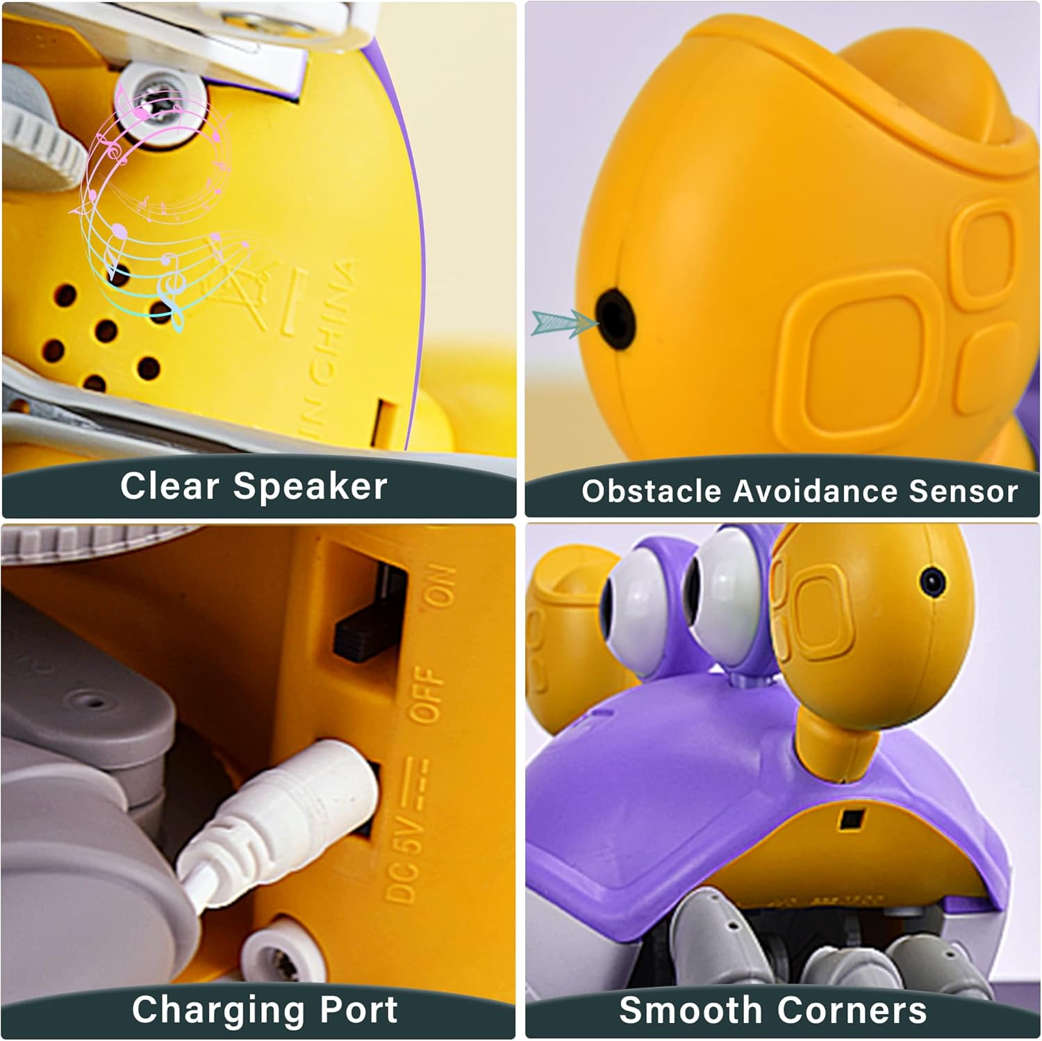 Jouets Bébé Crabe Rampant - Cadeaux Jouet Tummy Time pour Garçons et Filles de 3 à 12 Mois avec Système d'Apprentissage du Rampement et Musique King of Toys