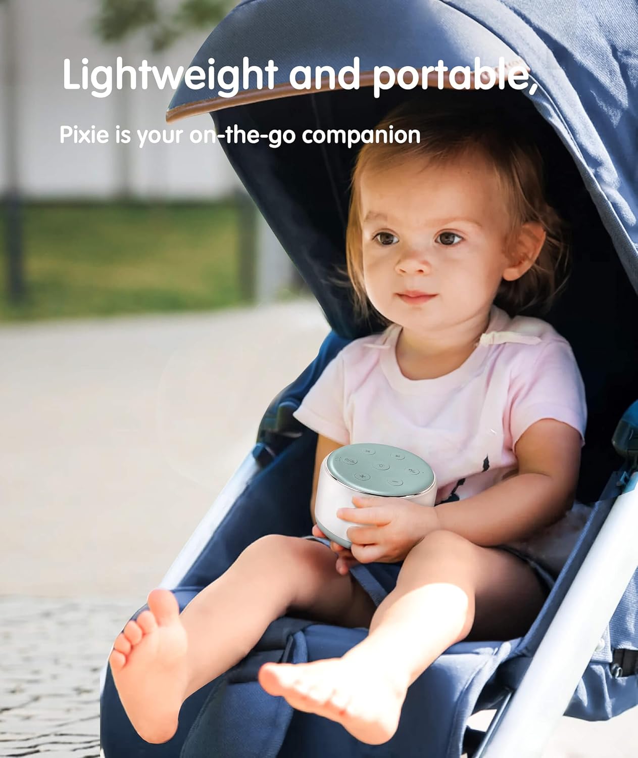 Machine à Bruit Blanc Rechargeable pour Bébé et Adulte - Veilleuse Musique 34 Sons Apaisants - Aide au Sommeil Portable pour Voyage et Maison