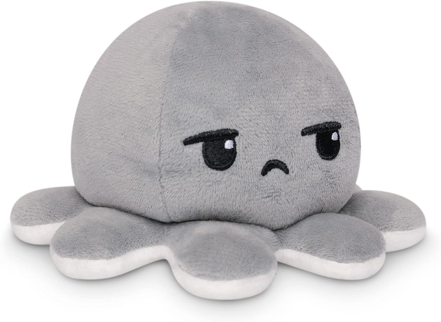 Peluche Octopus Réversible - Violet + Bleu - Mignons Animaux en Peluche Sensory Fidget Qui Montre Votre Humeur, Bleu en Colère + Violet Heureux, 10 cm De Speelgoed Koning