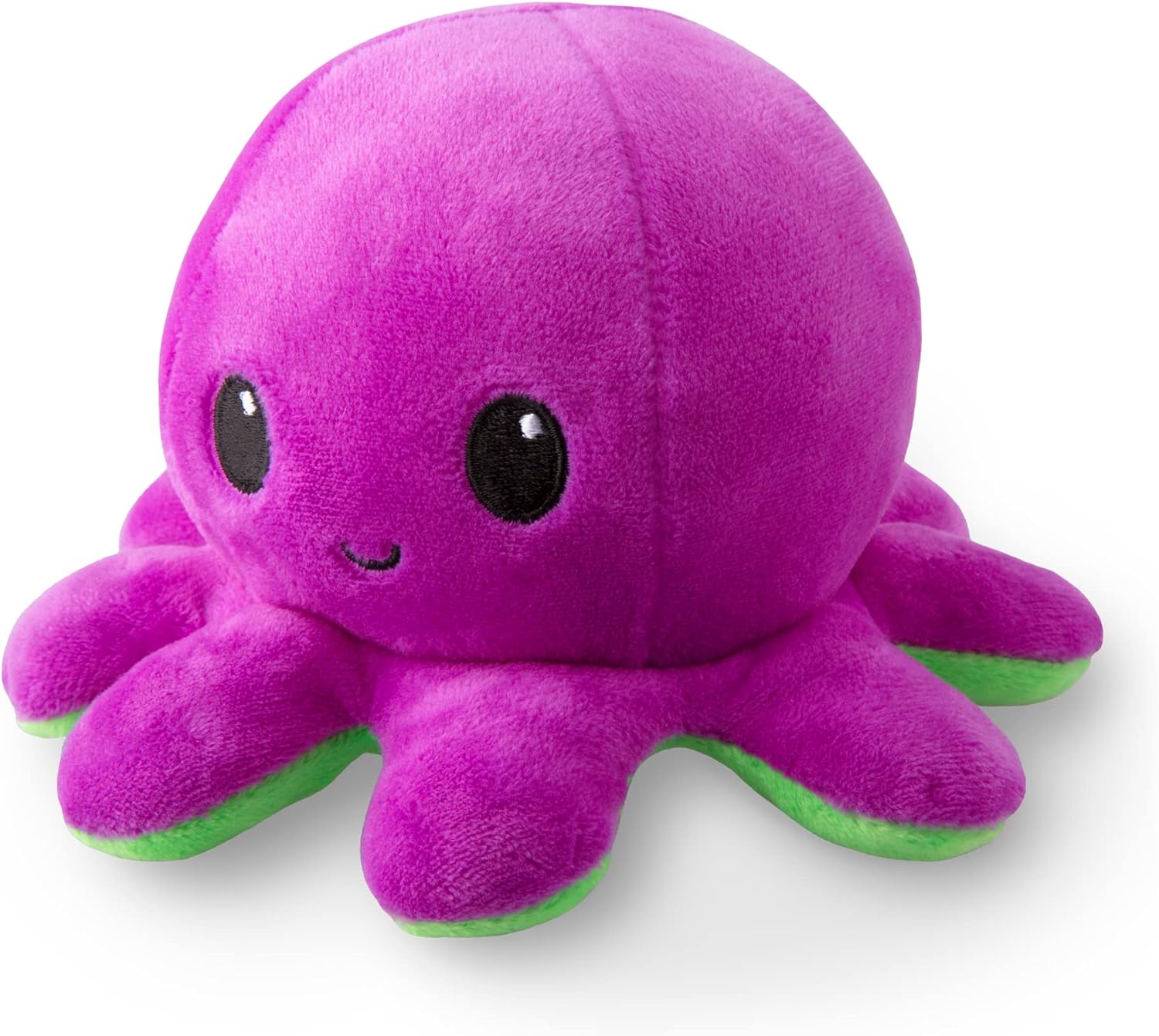 Peluche Octopus Réversible - Violet + Bleu - Mignons Animaux en Peluche Sensory Fidget Qui Montre Votre Humeur, Bleu en Colère + Violet Heureux, 10 cm De Speelgoed Koning