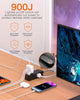 Multiprise avec Protection Contre les Surtensions à 6 Prises | Cordon d'Alimentation 1,5 m avec 3 Ports USB, Extendeur de Prise Murale King of Toys
