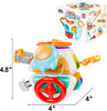 Cube de tableau d'activités bébé 10-en-1 | Jouet sensoriel Montessori de voyage pour tout-petits 6-36 mois | Cadeau d'activités éducatives King of Toys