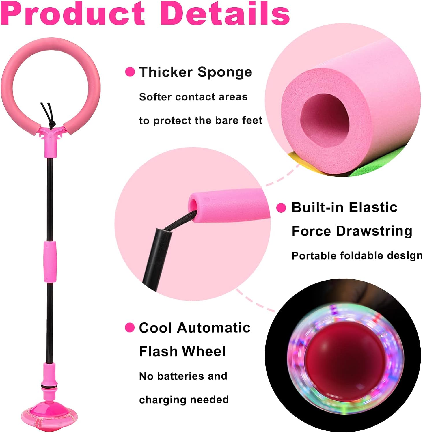 Ballon Skippy Portable et Pliable - Jouet d'Extérieur pour Enfants de 6 Ans et Plus Speelgoed Koning