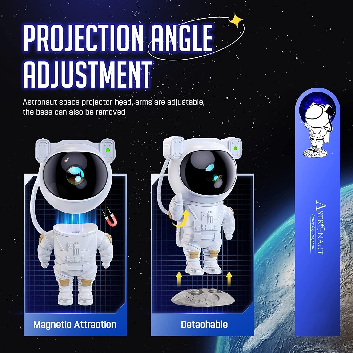 Projecteur Ciel Étoilé Voie Lactée avec Lampe de Nuit, Minuterie et Télécommande pour Chambre d'Enfants Speelgoed Koning