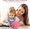 Robot de Dessin Éducatif Interactif | Jouet Montessori avec 100 Cartes de Mots et Interaction Vocale pour Enfants de 5 Ans et Plus King of Toys