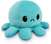 Peluche Octopus Réversible - Violet + Bleu - Mignons Animaux en Peluche Sensory Fidget Qui Montre Votre Humeur, Bleu en Colère + Violet Heureux, 10 cm De Speelgoed Koning