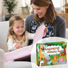 Ensemble de train en bois magnétique avec 11 animaux | Jouets Montessori pour activités d'apprentissage préscolaire des tout-petits King of Toys