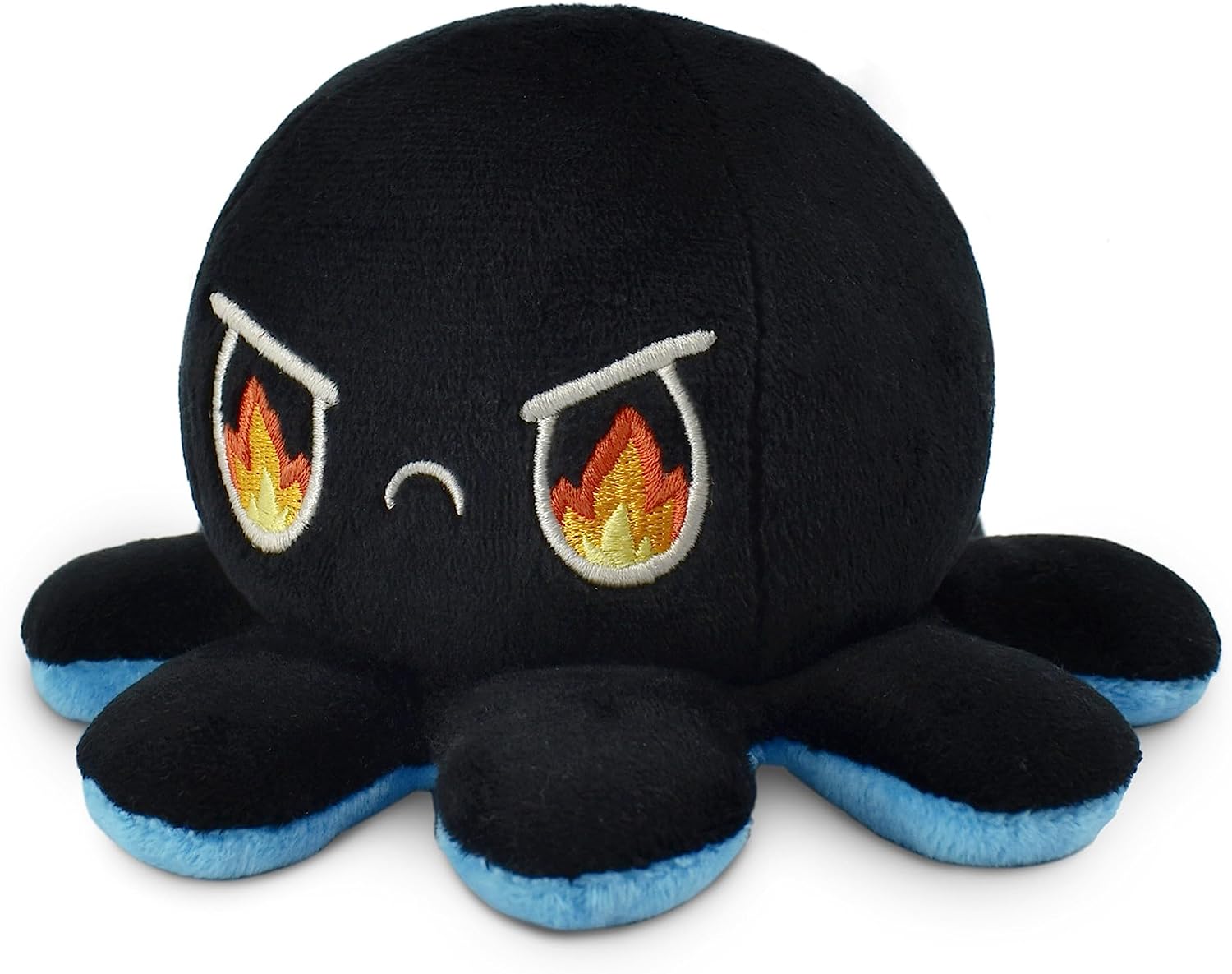 Peluche Octopus Réversible - Violet + Bleu - Mignons Animaux en Peluche Sensory Fidget Qui Montre Votre Humeur, Bleu en Colère + Violet Heureux, 10 cm De Speelgoed Koning
