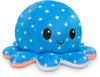 Peluche Octopus Réversible - Violet + Bleu - Mignons Animaux en Peluche Sensory Fidget Qui Montre Votre Humeur, Bleu en Colère + Violet Heureux, 10 cm De Speelgoed Koning
