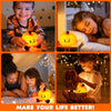 Lampe de Nuit Citrouille | Lampe LED Rechargeable Tactile de Chevet en Silicone Dimmer pour Enfants King of Toys