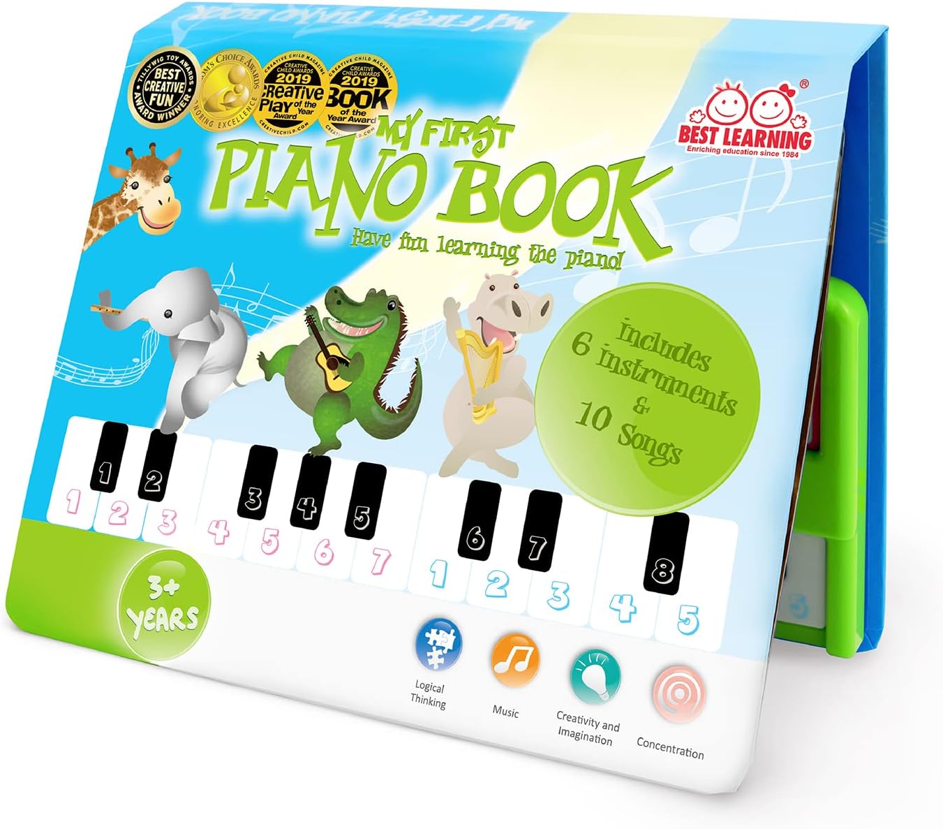 Mon premier livre de piano | Jouet éducatif pour les 3-5 ans | Cadeau amusant d'apprentissage musical pour garçons et filles