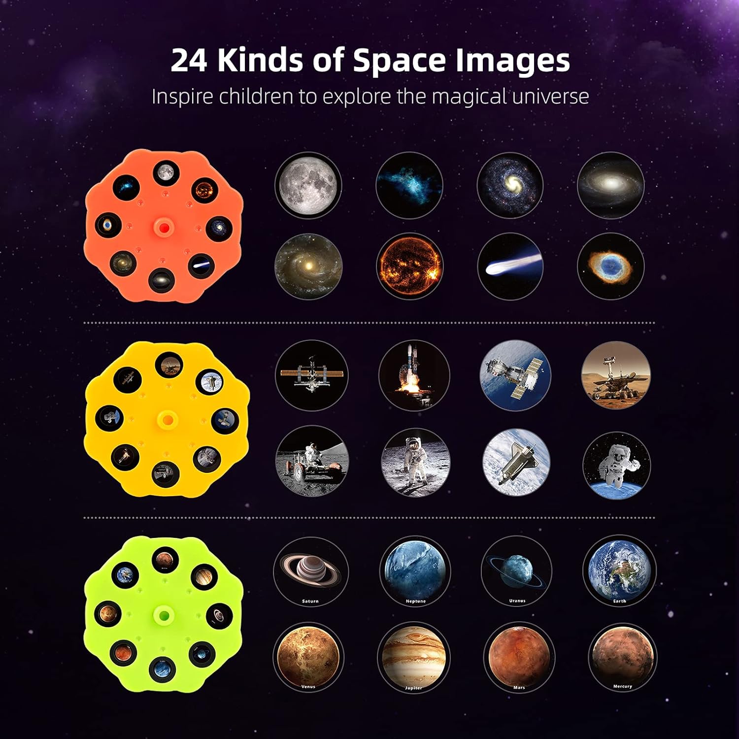 Modèle Système Solaire Enfant | Projecteur Astronomie Interactif | Jouet Éducatif pour Découverte de l’Espace 3-5 Ans King of Toys