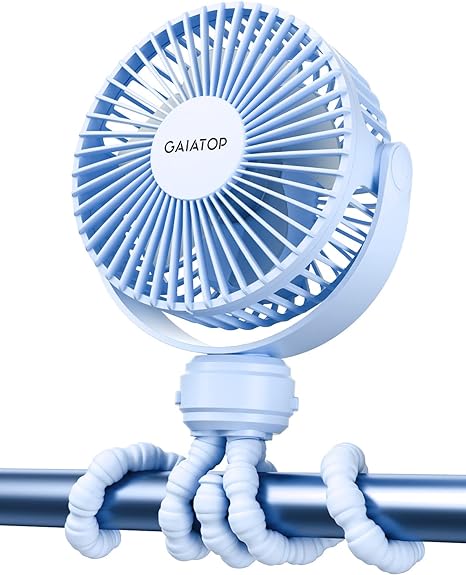 Mini Ventilateur Portable pour Poussette avec Petite Pince et Batterie De Speelgoed Koning