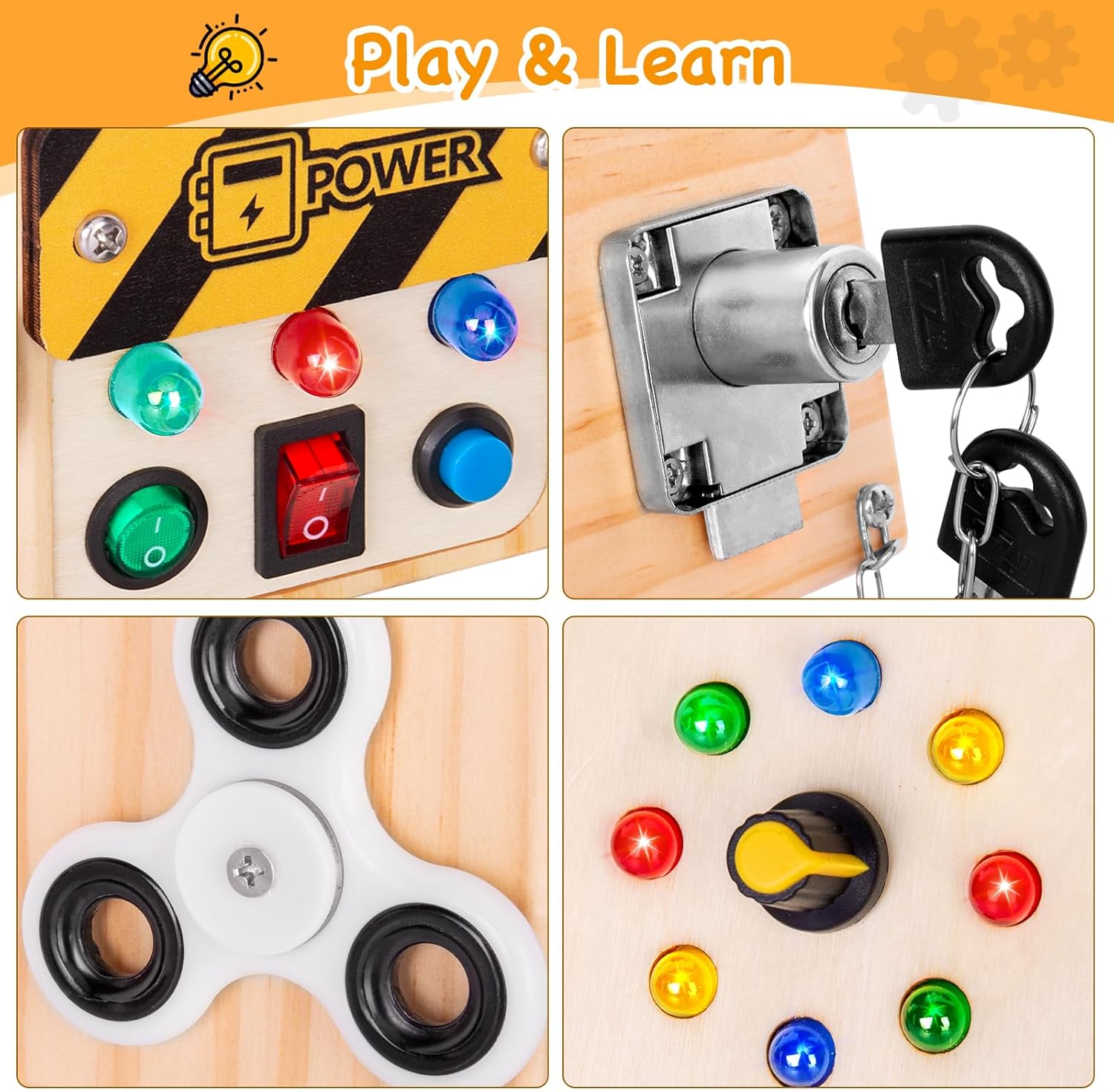 Cube d'Activités en Bois pour Enfants l Jouets Éducatifs pour Voyager - 2, 3, 4, 5, 6 Ans King of Toys