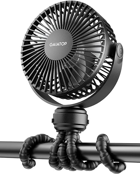 Mini Ventilateur Portable pour Poussette avec Petite Pince et Batterie De Speelgoed Koning