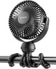 Mini Ventilateur Portable pour Poussette avec Petite Pince et Batterie De Speelgoed Koning