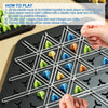 Jeu d’échecs triangulaire en chaîne | Jeux de société géométriques pour soirées en famille, jeux pour enfants et adultes 2 à 4 joueurs King of Toys