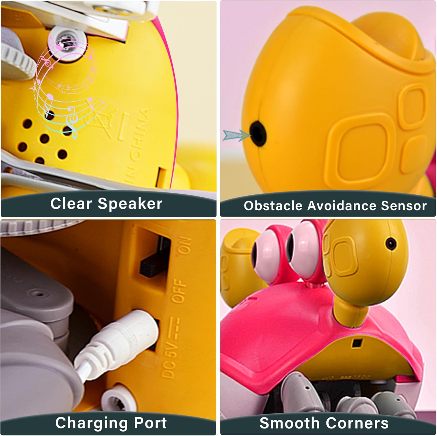 Jouets Bébé Crabe Rampant - Cadeaux Jouet Tummy Time pour Garçons et Filles de 3 à 12 Mois avec Système d'Apprentissage du Rampement et Musique King of Toys