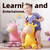 Cheval Sauteur Girafe l Animal Gonflable Skippy jusqu'à 50 kg l Jouets Extérieurs pour Enfants à partir de 2 ans De Speelgoed Koning