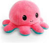 Peluche Octopus Réversible - Violet + Bleu - Mignons Animaux en Peluche Sensory Fidget Qui Montre Votre Humeur, Bleu en Colère + Violet Heureux, 10 cm De Speelgoed Koning