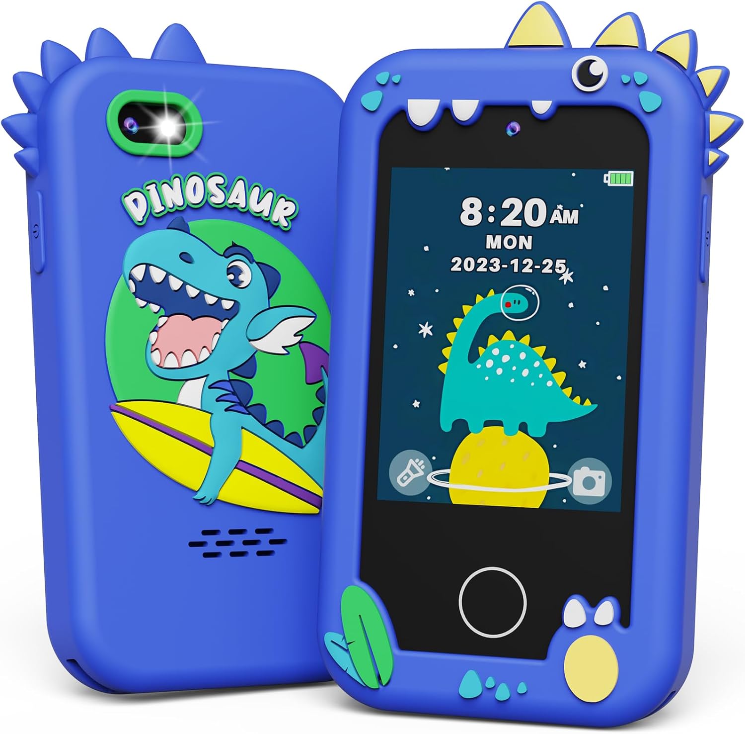 Smartphone Jouet pour Enfants 3-10 Ans - Téléphone Éducatif avec Double Appareil Photo HD - Cadeau Idéal Garçons Filles