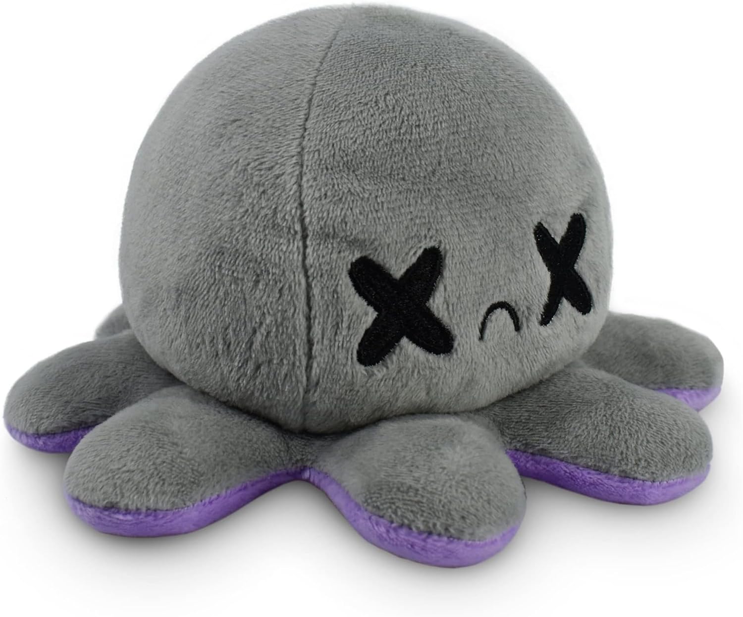 Peluche Octopus Réversible - Violet + Bleu - Mignons Animaux en Peluche Sensory Fidget Qui Montre Votre Humeur, Bleu en Colère + Violet Heureux, 10 cm De Speelgoed Koning