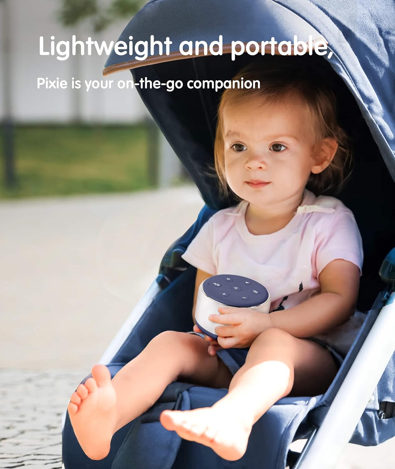 Machine à Bruit Blanc Rechargeable pour Bébé et Adulte - Veilleuse Musique 34 Sons Apaisants - Aide au Sommeil Portable pour Voyage et Maison