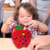 Jouet Montessori en Bois | Jeu de Lacer Pomme en Bois | Développement des Compétences Motrices pour Enfants 3-5 Ans King of Toys
