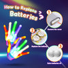 Gants LED Colorés | Gants LED Lumineux et Respirants Jouet pour Enfants 6, 7, 8, 9+ Ans King of Toys