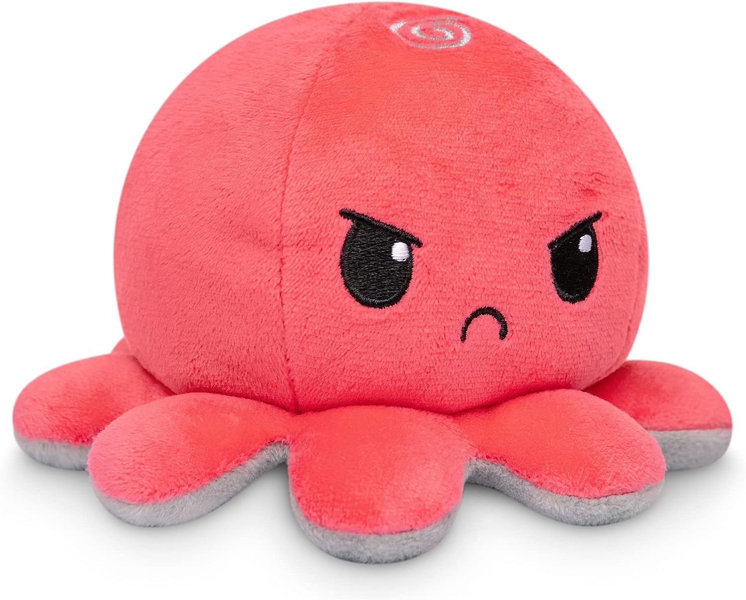 Peluche Octopus Réversible - Violet + Bleu - Mignons Animaux en Peluche Sensory Fidget Qui Montre Votre Humeur, Bleu en Colère + Violet Heureux, 10 cm De Speelgoed Koning