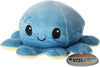 Peluche Octopus Réversible - Violet + Bleu - Mignons Animaux en Peluche Sensory Fidget Qui Montre Votre Humeur, Bleu en Colère + Violet Heureux, 10 cm De Speelgoed Koning
