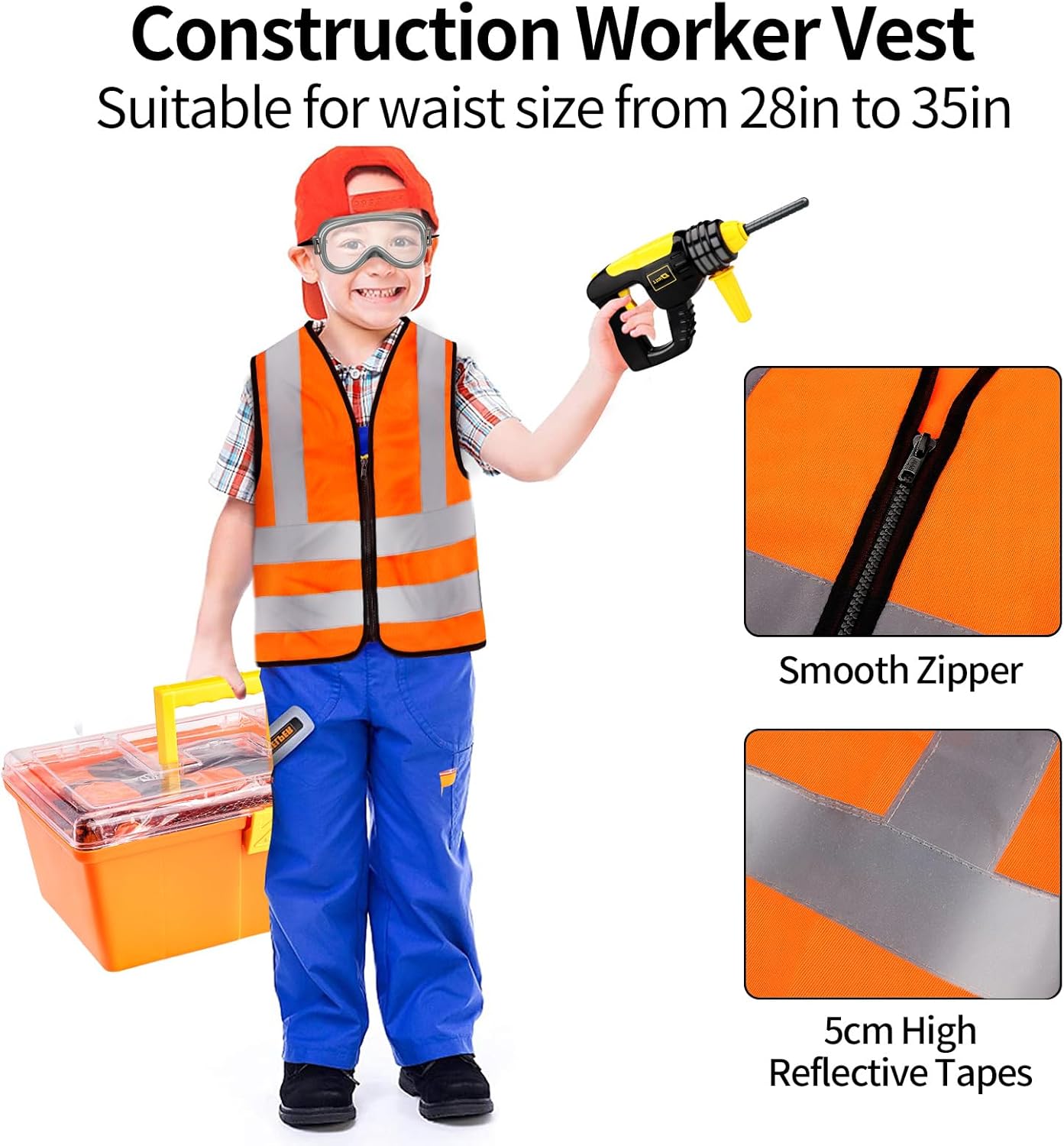 Ensemble de Perceuse Électronique avec Boîte à Outils | Jeu de Construction pour Enfants en Imitation pour Enfants de 3 à 5 Ans King of Toys