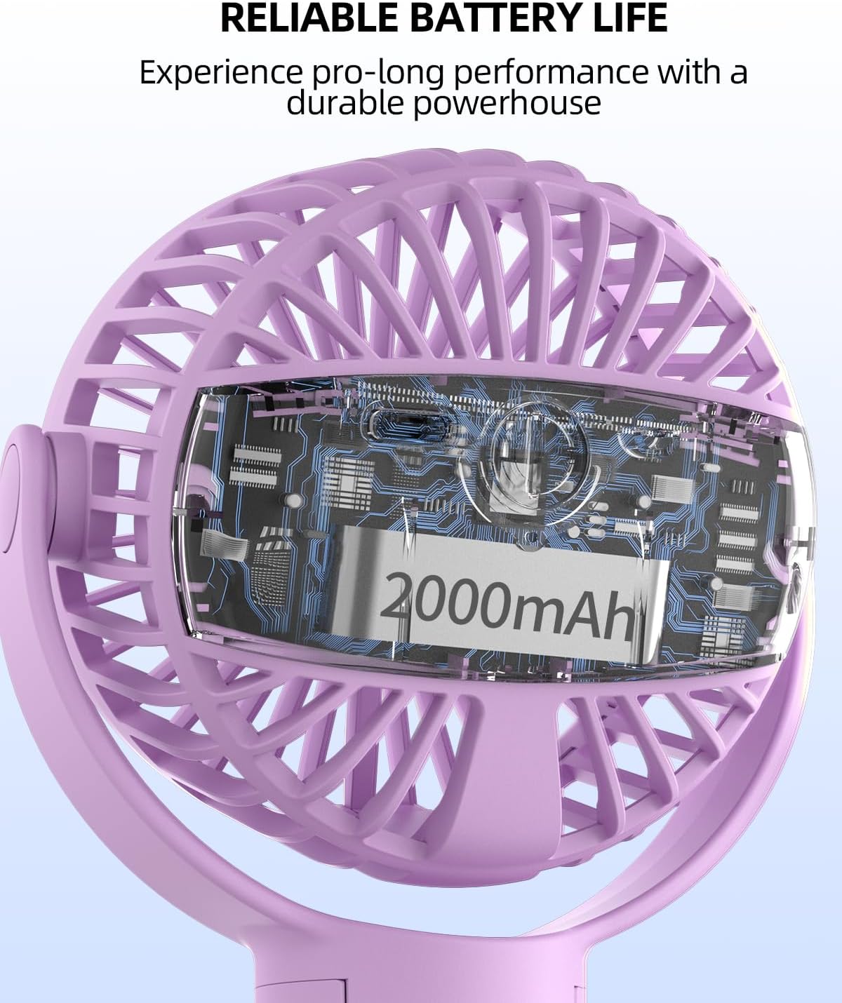 Ventilateur Portable Rechargeable pour Poussette et Voyage - Mini Ventilateur à Pince Flexible 360° avec Affichage Numérique - Essentiel Bébé Été