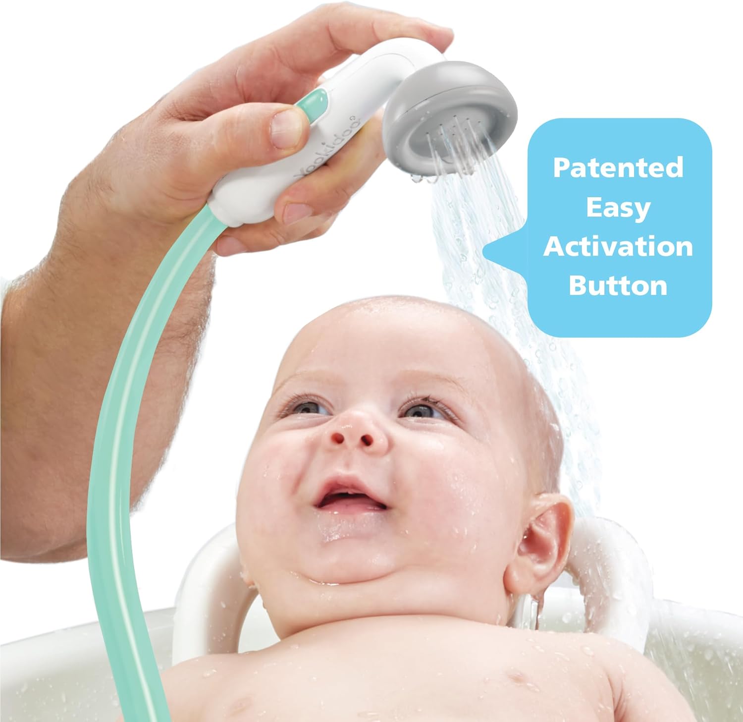 Pomme de Douche Éléphant Yookidoo pour Bébé - Jouet de Bain à Pompe d'Eau Interactif pour Nouveau-Né et Tout-Petit