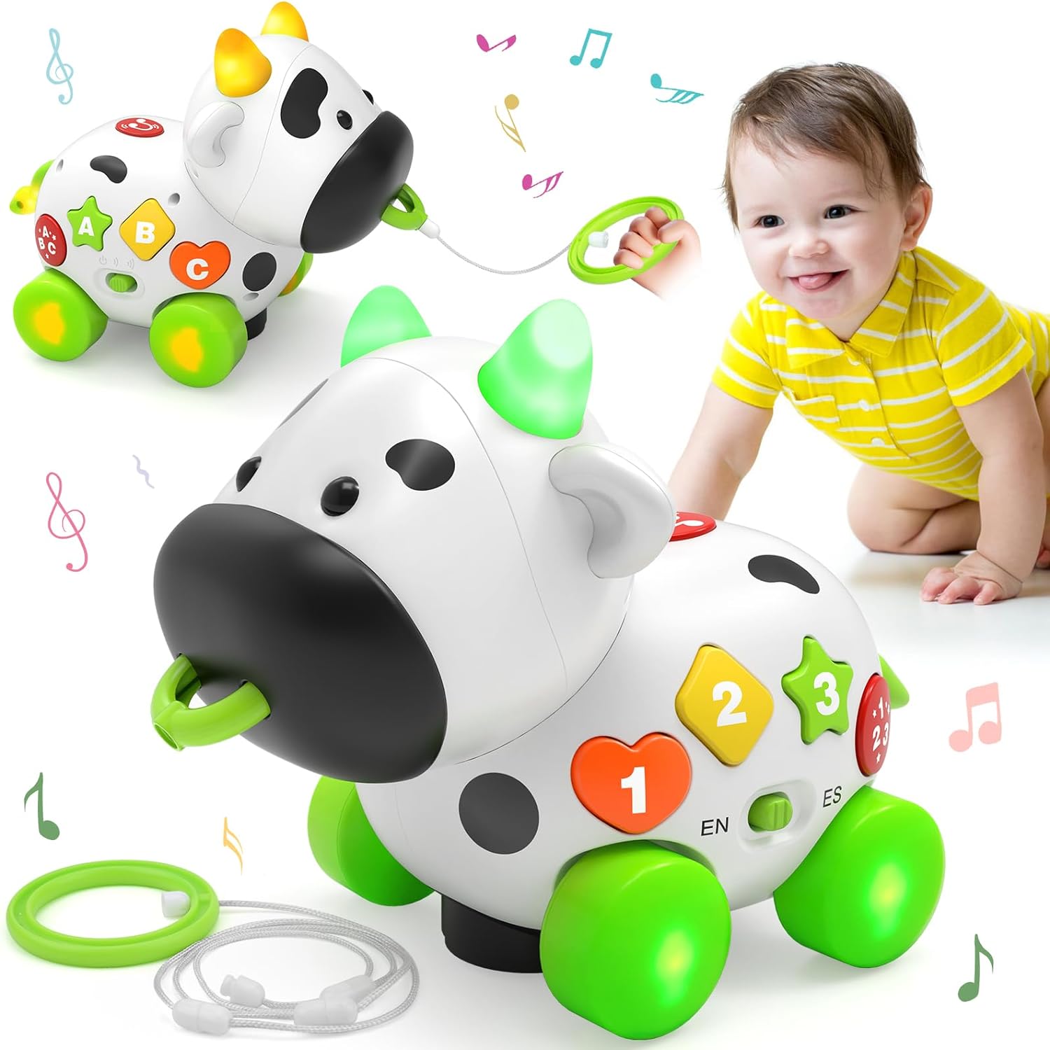 Jouet musical Vache - Bébé à partir de 6 mois (Jouets éducatifs) Speelgoed Koning