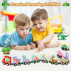 Ensemble de train en bois magnétique avec 11 animaux | Jouets Montessori pour activités d'apprentissage préscolaire des tout-petits King of Toys