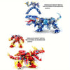 Chevalier Dinosaure Mécanique - Mode Double Transformation - Kit de Construction Éducatif DIY - Cadeau Halloween & Noël King of Toys