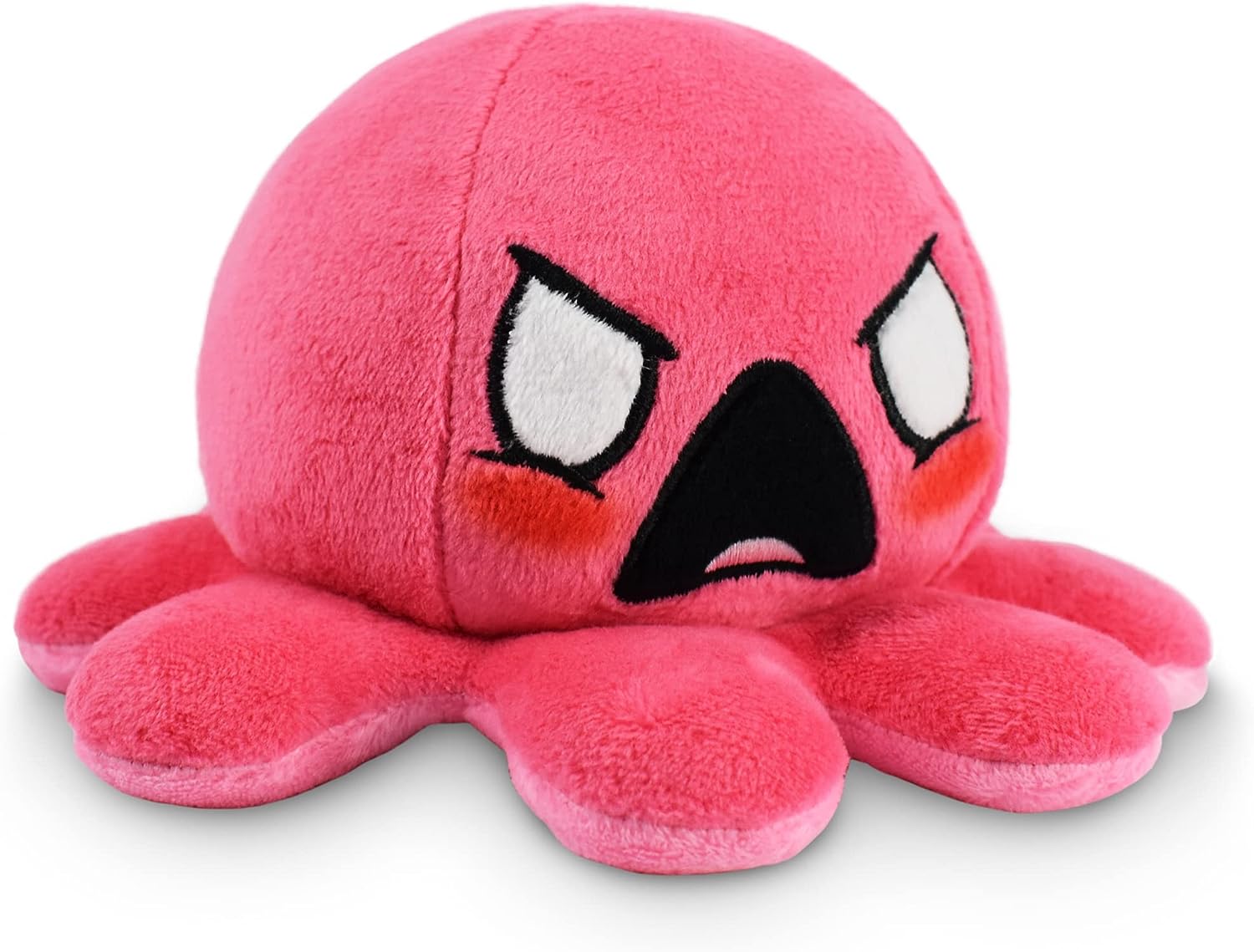 Peluche Octopus Réversible - Violet + Bleu - Mignons Animaux en Peluche Sensory Fidget Qui Montre Votre Humeur, Bleu en Colère + Violet Heureux, 10 cm De Speelgoed Koning