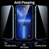 Coque de protection anti-regard magnétique pour iPhone | Coque en verre trempé anti-espion pour iPhone avec protecteur d'écran de confidentialité King of Toys