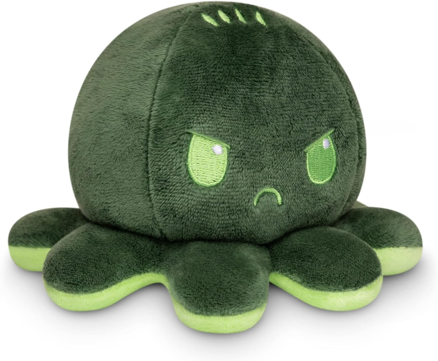 Peluche Octopus Réversible - Violet + Bleu - Mignons Animaux en Peluche Sensory Fidget Qui Montre Votre Humeur, Bleu en Colère + Violet Heureux, 10 cm De Speelgoed Koning