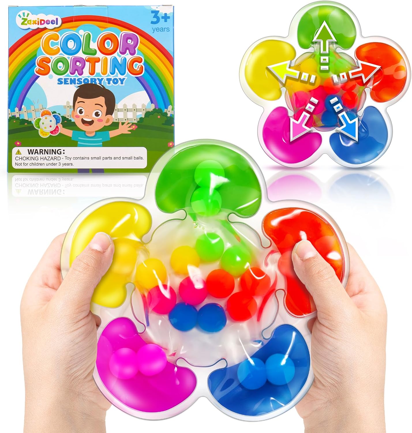 Jouets Sensoriels de Tri des Couleurs | Activités d'Apprentissage et de Tri des Couleurs Montessori pour Enfants de 1 à 3 Ans King of Toys