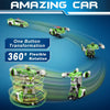Voiture-robot transformable télécommandée | Voiture de police RC avec transformation à un bouton, lumière clignotante et rotation à 360° pour enfants King of Toys