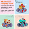 Camion Monstre à Friction | Jouet Éducatif Véhicule pour Tout-Petits de 1 à 4 Ans King of Toys