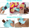 Scelleuse de Sachets l Scelleuse Thermique avec Coupeur & Aimant l Mini Machine à Sceller Portable (2 Piles AA Incluses) King of Toys