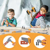 Ensemble d'Outils pour Enfants Garçons | Kit d'Outils pour Tout-Petits avec Sac à Outils et Perceuse Électronique Jouet | Jeux d'Imitation de Construction pour Enfants | Jouets pour Garçons de 3, 4, 5 Ans King of Toys