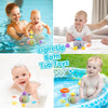 Jouet de bain Baleine avec fontaine + 4 positions l Jouets de bain 6, 12, 18 mois De Speelgoed Koning